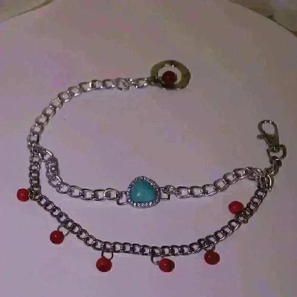 Handmade Repurposed Vintage and Vintage Inspired Multi Strand Silver Toned - Picture 2 of 4